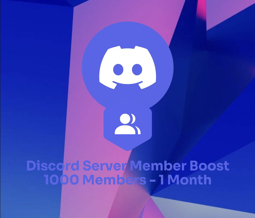 Discord Server Boost 1000 Members - 1 Month