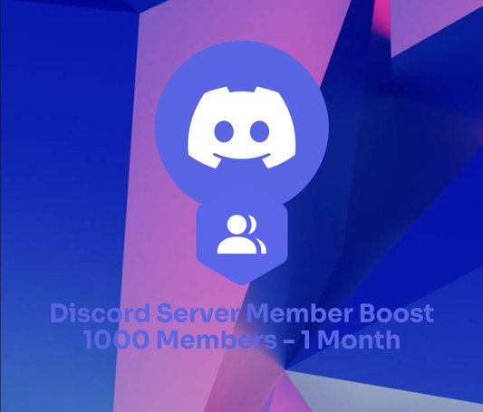 Discord Server Boost 1000 Members - 1 Month